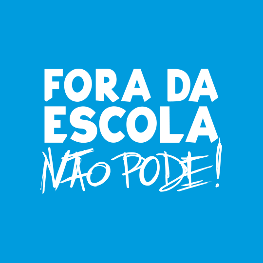 Logo Fora da Escola Não Pode!