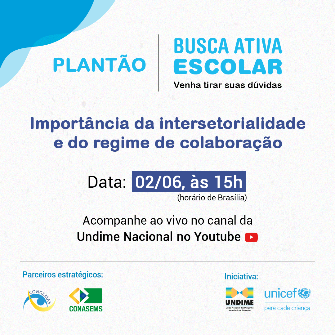 Assista ao plantão tira-dúvidas sobre Importância da intersetorialidade e do regime de colaboração