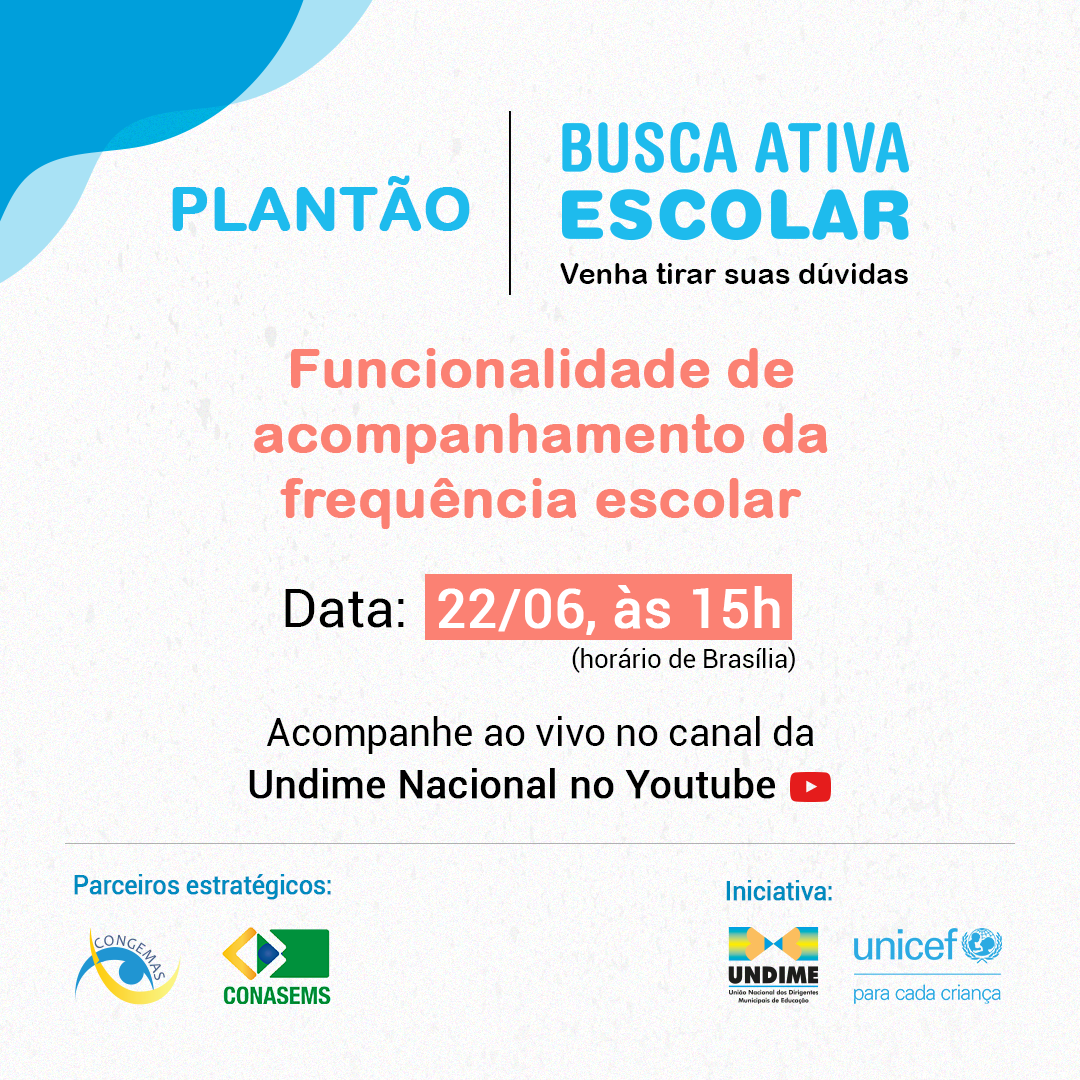 Assista na íntegra ao plantão tira-dúvidas sobre Funcionalidade de acompanhamento de frequência escolar