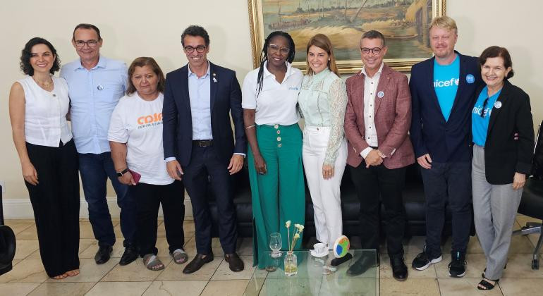 Busca Ativa Escolar é um dos temas debatidos em encontro de representantes do UNICEF com Governador de Sergipe