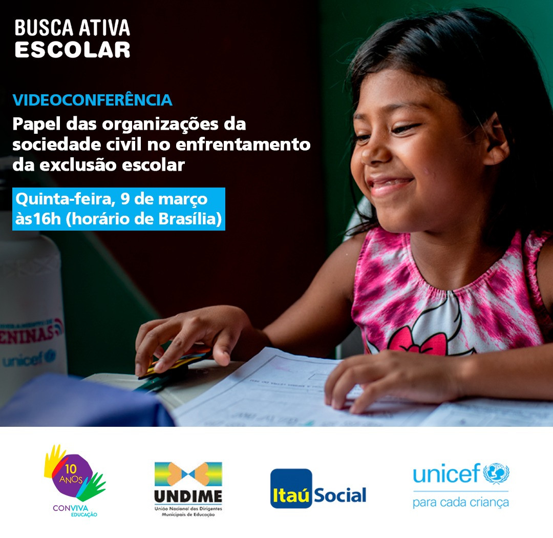 Videoconferência marca lançamento de Guia sobre o papel das organizações da sociedade civil no enfrentamento da exclusão escolar