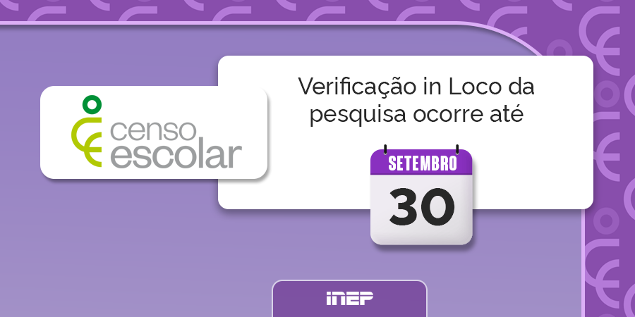 Verificação do Censo Escolar 2022 ocorre até 30 de setembro