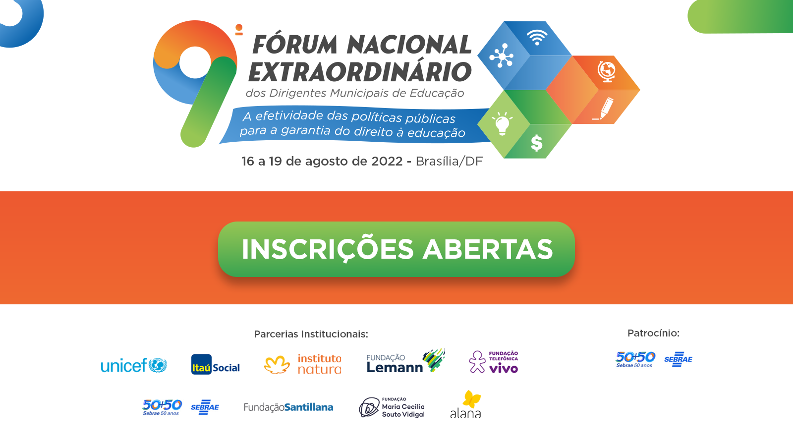 Aberto 3º lote de inscrições do 9º Fórum Nacional Extraordinário da Undime