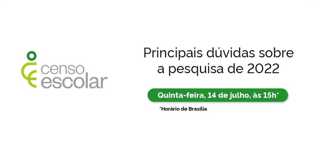 Live do Inep sobre o Censo Escolar responderá dúvidas sobre a pesquisa