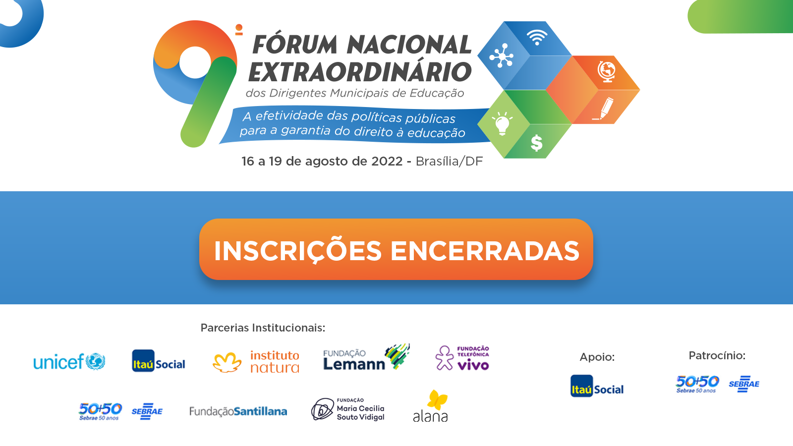 9º Fórum Nacional Extraordinário: inscrições encerradas!